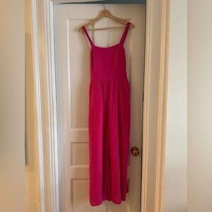 Vibrant Pink Flowy Jumpsuit